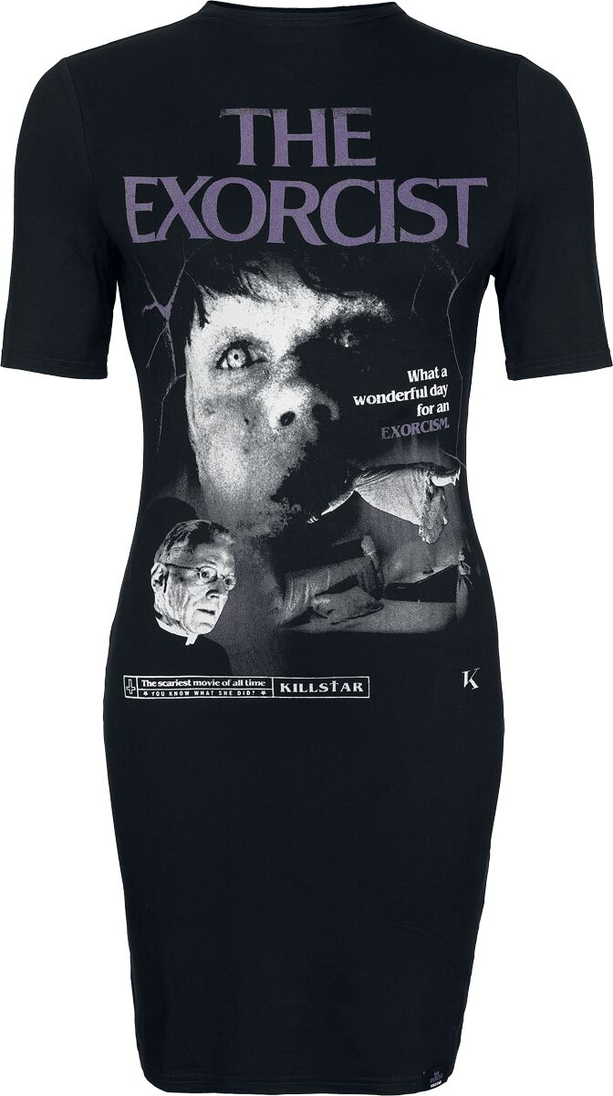 killstar exorcista shirt dress Killstar x Exorcist Do You Know What She Did? Maxi Dress Black