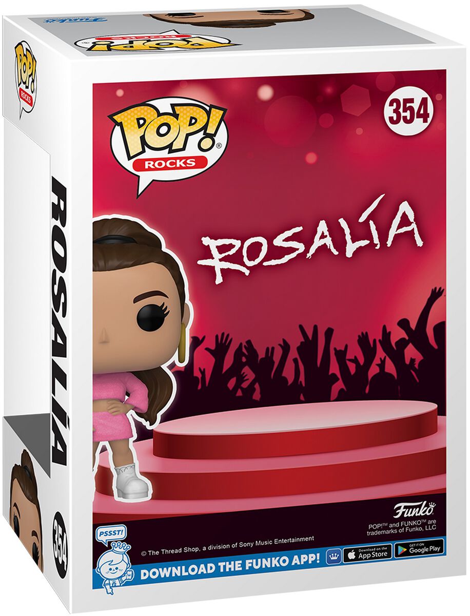 Rosalia Rocks! Vinyl Figur 354, Rosalía Funko Pop!