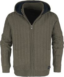 Knitwear hoodie, Black Premium by EMP, Between-seasons Jacket