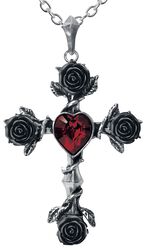 Black Rosifix, Alchemy Gothic, Necklace