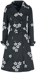 Marjorie Black Floral Jacket, Voodoo Vixen, Coats