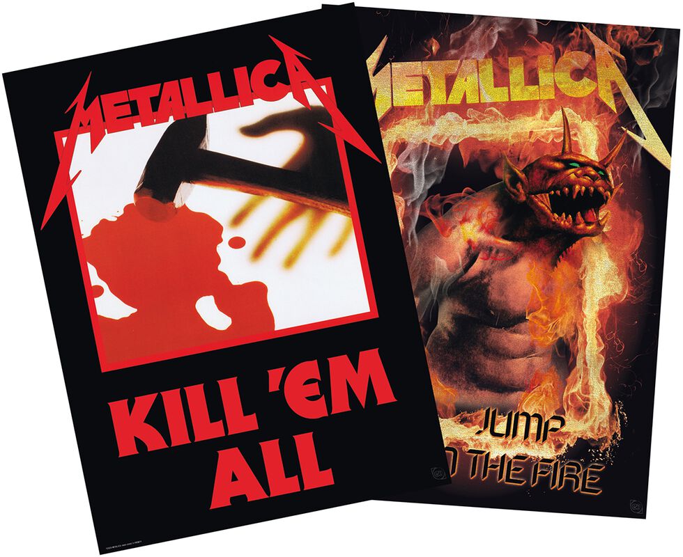 Set 2 Chibi Posters - Kill'Em All/Fire Guy