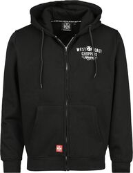 Motorcycle Co. zip hoodie, West Coast Choppers, Hooded zip