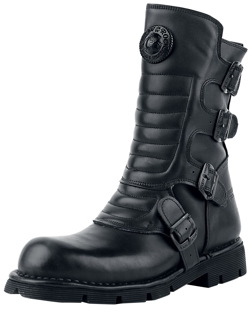 Crust Black New Rock Boots EMP
