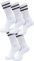 Double Stripe Socks 5-Pack, Urban Classics, Socks