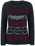 Knitted Skull Sweatshirt, Rock Rebel by EMP, Knit jumper