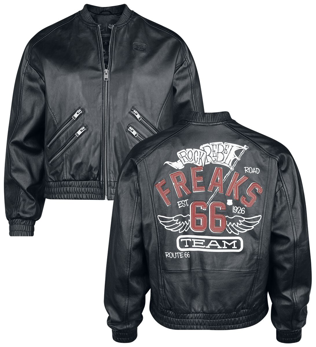 Rock Rebel X Route 66 Leather Jacket Rock Rebel by EMP Leather