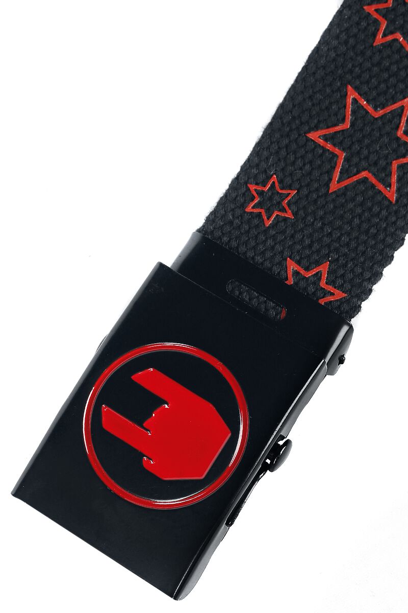 Belt with rock hand logo, EMP Stage Collection Belt