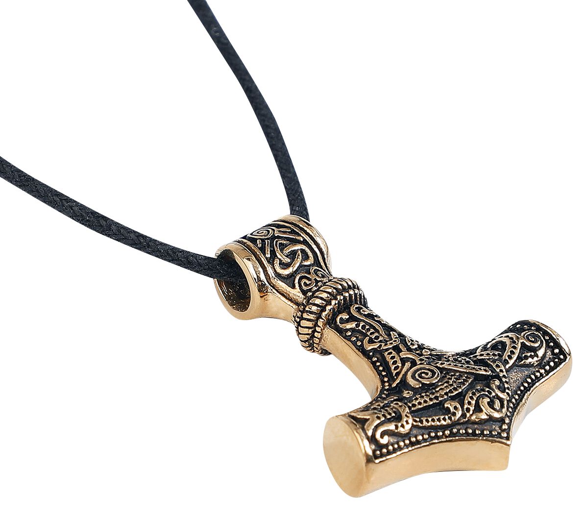 Golden Thor's hammer etNox hard and heavy Necklace EMP