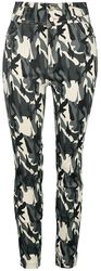 Camouflage Stretch Skinny Jeans, QED London, Jeans