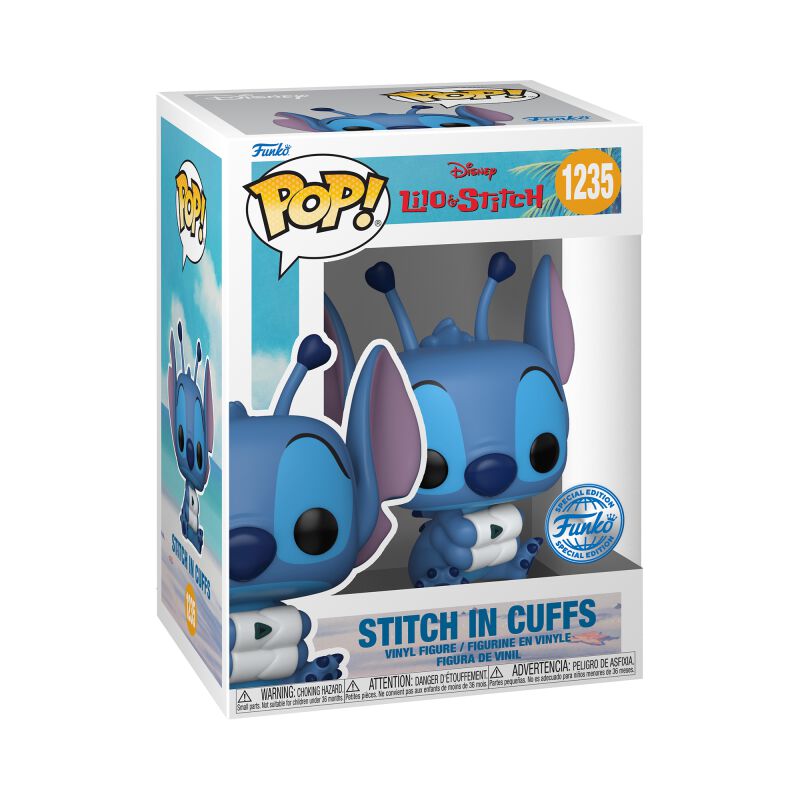 Stitch in Cuffs Vinyl Figurine 1235 Lilo Stitch Funko Pop! EMP