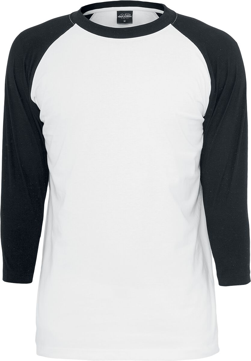 Contrast 3/4 Sleeve Raglan Tee, Urban Classics Long-sleeve Shirt