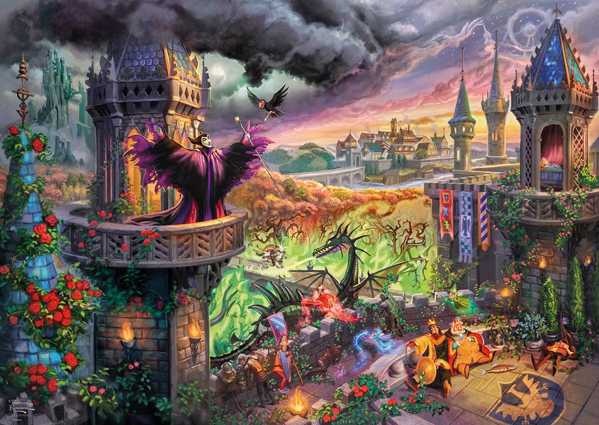 Thomas Kinkade Disney La Belle au Bois Dormant