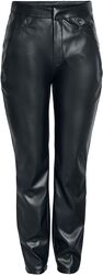 Andy Moni PU high-waisted ankle trousers, Noisy May, Imitation Leather Trousers