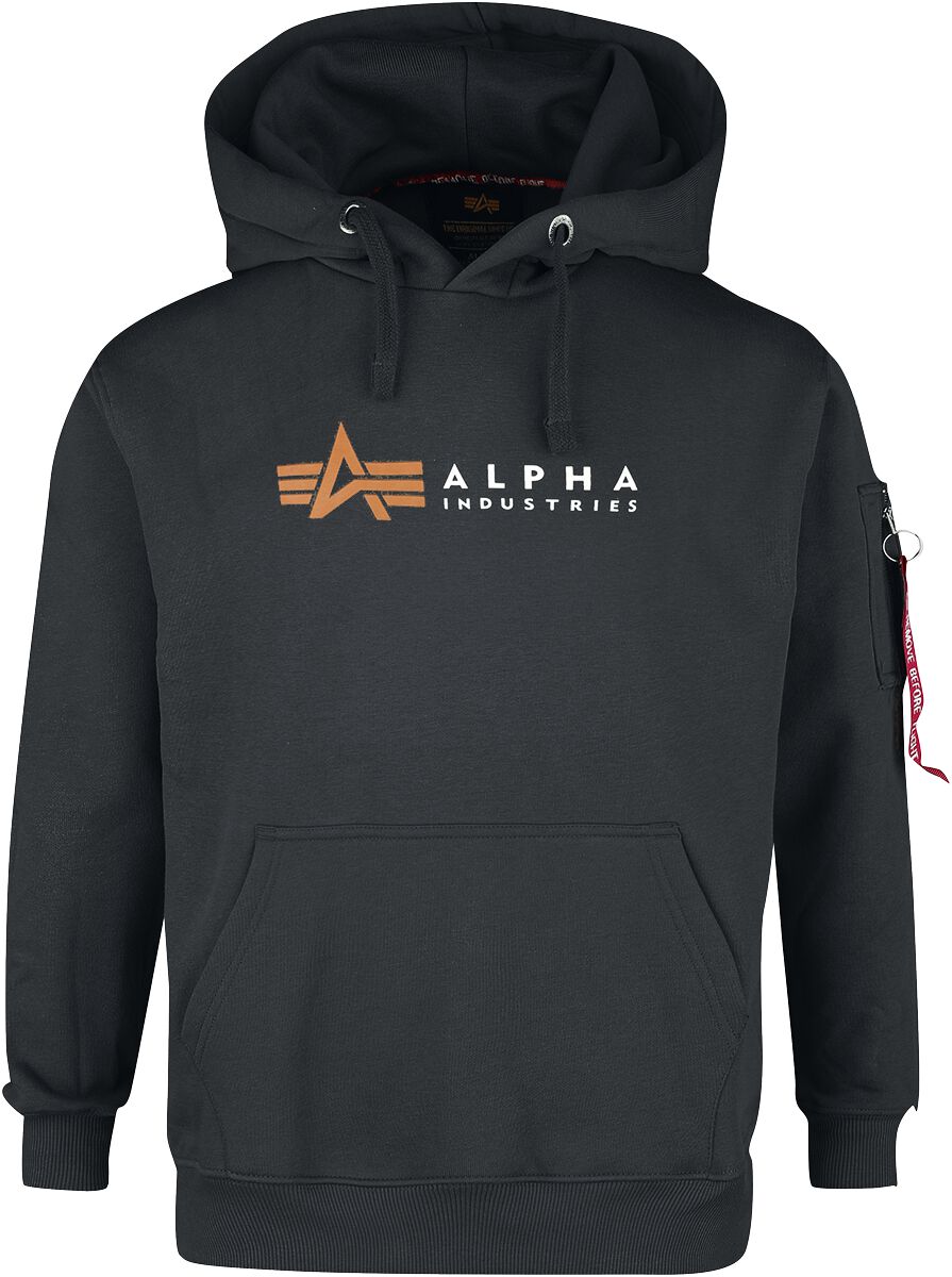 Alpha label hoodie | Alpha Industries Hooded sweater | EMP