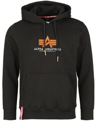 Basic Hoodie Rubber, Alpha Industries, Hooded sweater