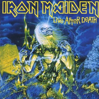 Targhetta Iron Maiden Live After Death - 29.5x36cm, Cotone, Per Patch E Decorazioni - Foto 1