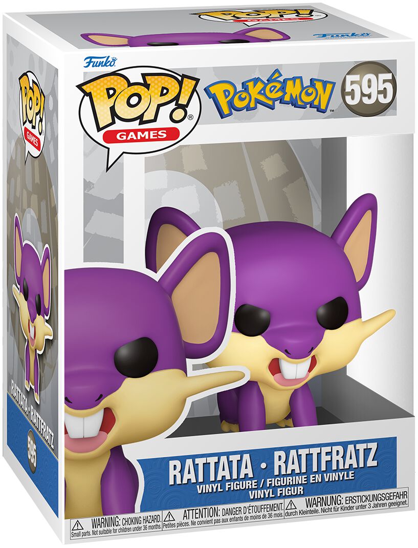 Rattata - Rattfratz vinyl figurine no. 595, Pokémon Funko Pop!