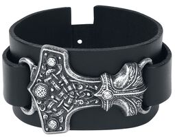 Thorshammer, Alchemy Gothic, Leather Bracelet