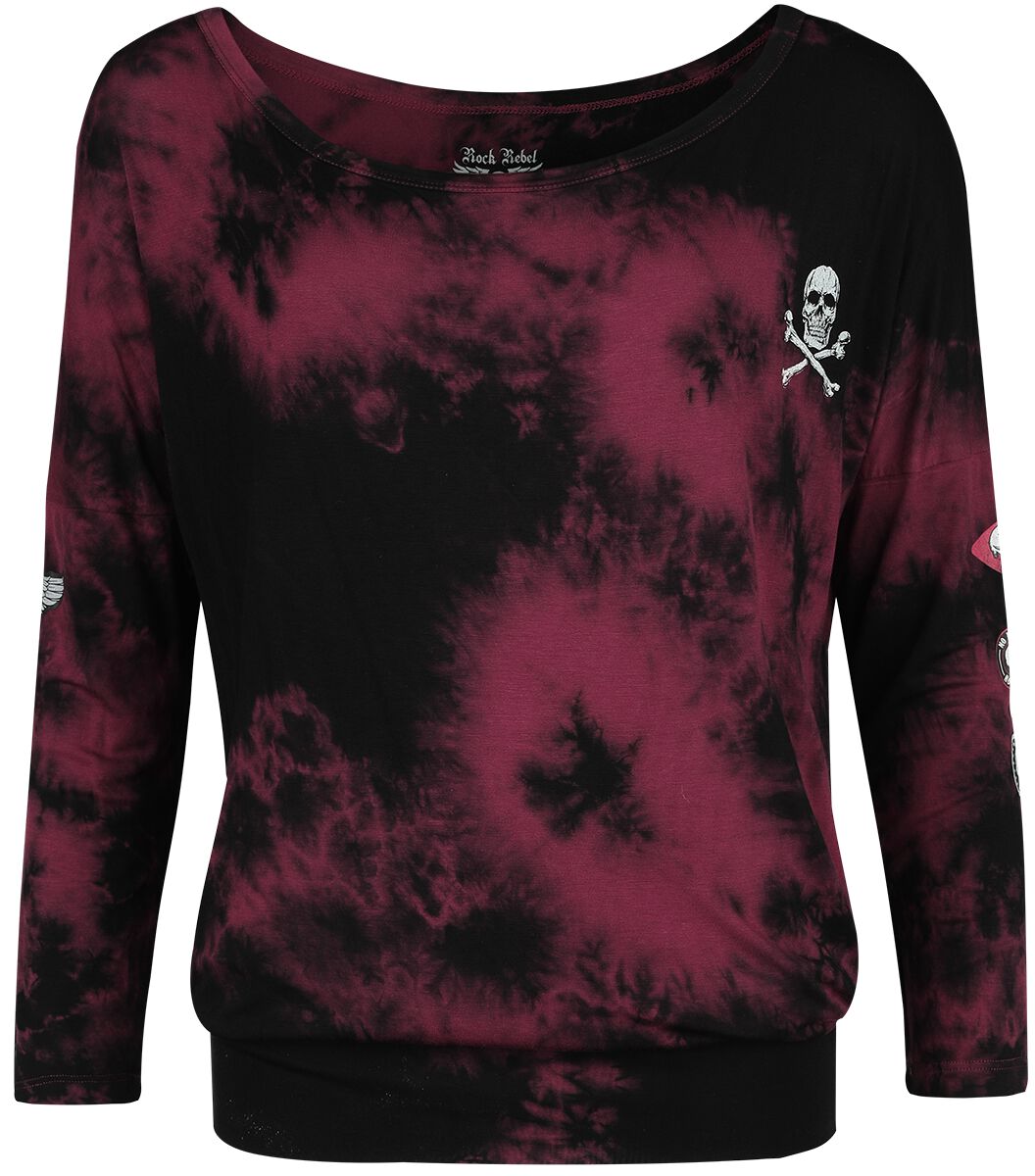 Tie Dye Longsleeved Shirt Rock Rebel by EMP Long-sleeve Shirt EMP