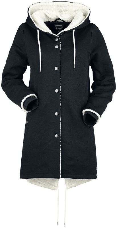 Coat with fleece lining