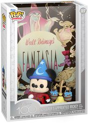 Fantasia Funko POP! Film poster - Disney 100 - The Sorcerer’s Apprentice Mickey with broom vinyl figurine no. 07