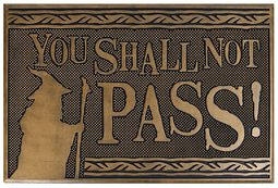 Shall Not Pass, The Lord Of The Rings, Door Mat
