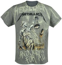 ... And Justice For All - Neon Backdrop, Metallica, T-Shirt