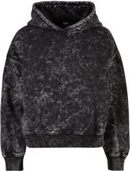 Ladies’ oversized towel washed hoody, Urban Classics, Hooded sweater