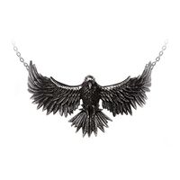 Collana Alchemy Gothic Love Dagger Wings – Acciaio Inox, Ciondolo Pugnale Alato - Foto 1