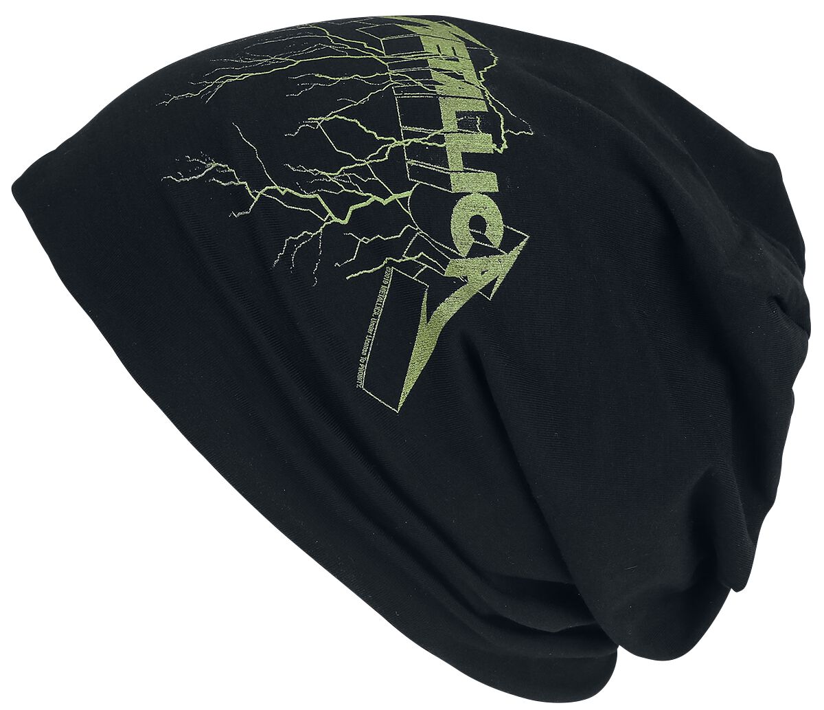 Metallica Splatter Lightning Light Beanie – Unisex – Berretto Invernale Morbido In Nero
