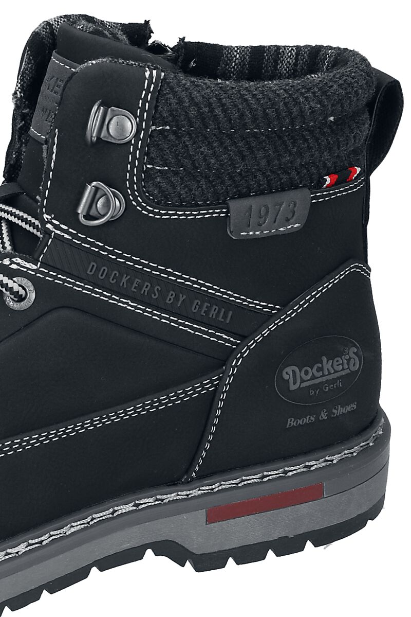 Black Boot Dockers by Gerli Laced Boots EMP