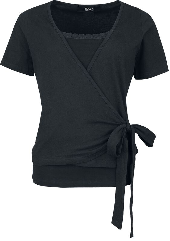 Double-layer t-shirt with knot