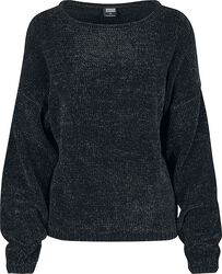 Ladies Oversize Chenille Sweater, Urban Classics, Sweatshirt