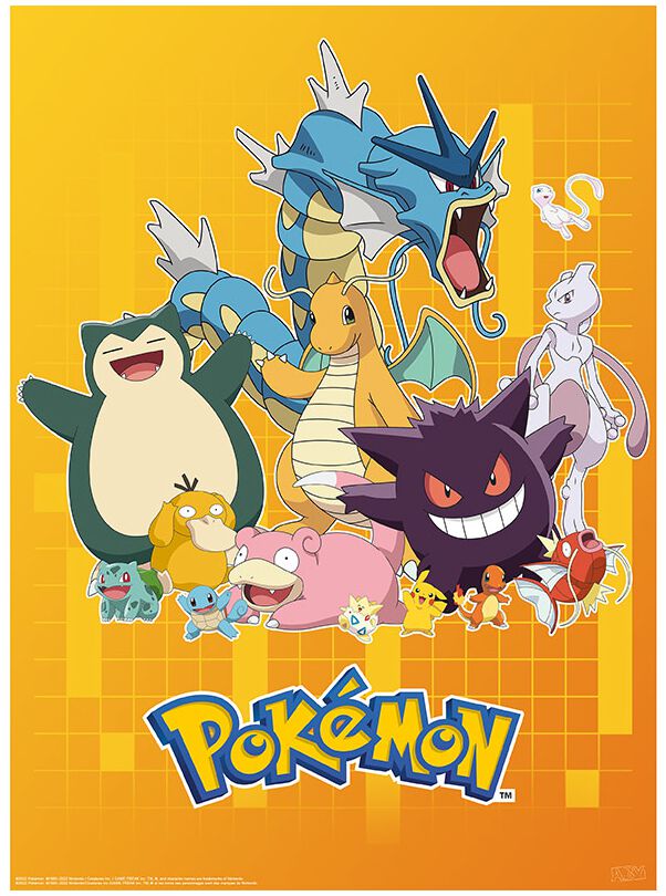 Set of 2 posters in Chibi design, Pokémon Poster