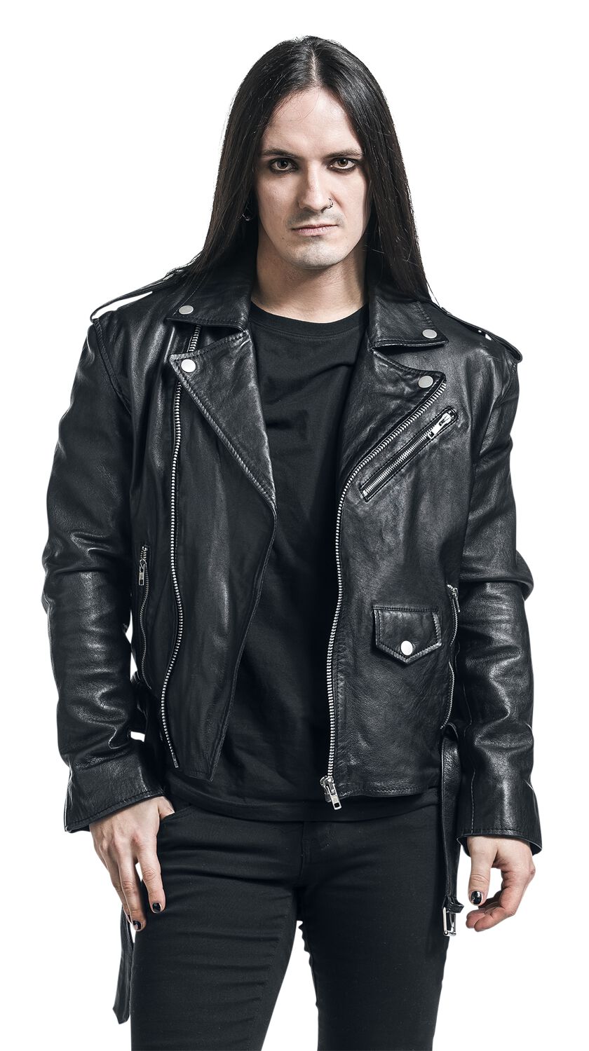 Leather Jacket Classic Style Leather Jacket EMP
