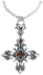 St. Lucifer's - Red Blood Cross, Alchemy Gothic, Necklace
